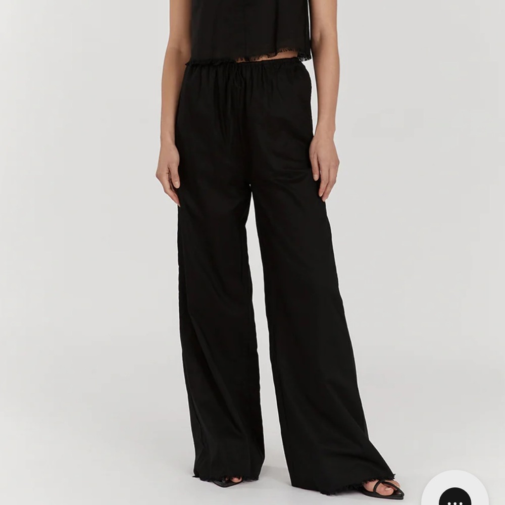 DISSH Nova Black Light Weight Linen Pant - US size 8 - NWT